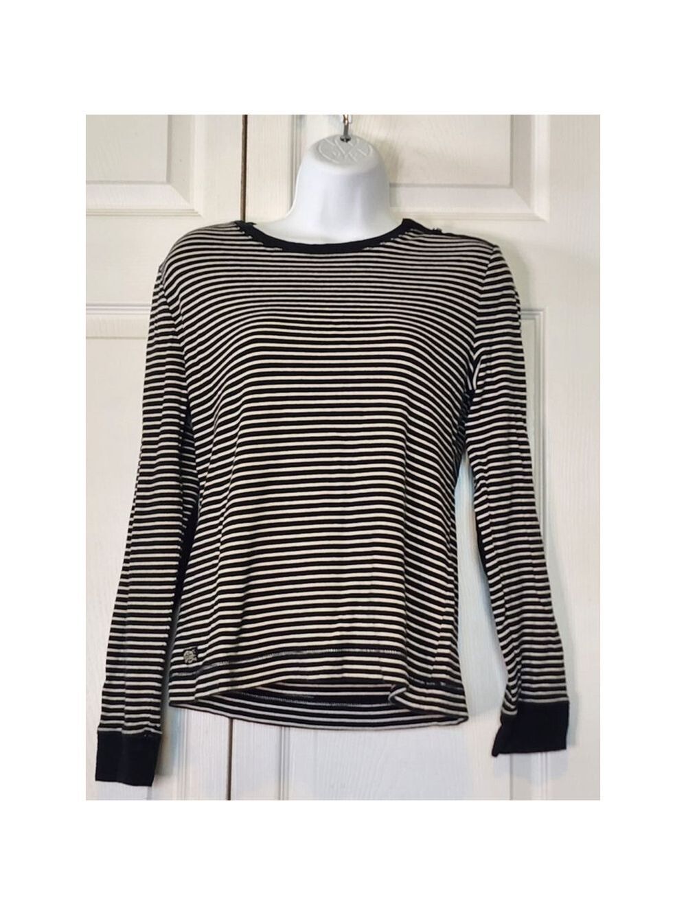 Ralph Lauren Black White Stripe - Picture 1 of 6